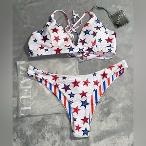 New zaful American bikini/ swimsuit / 2 piece